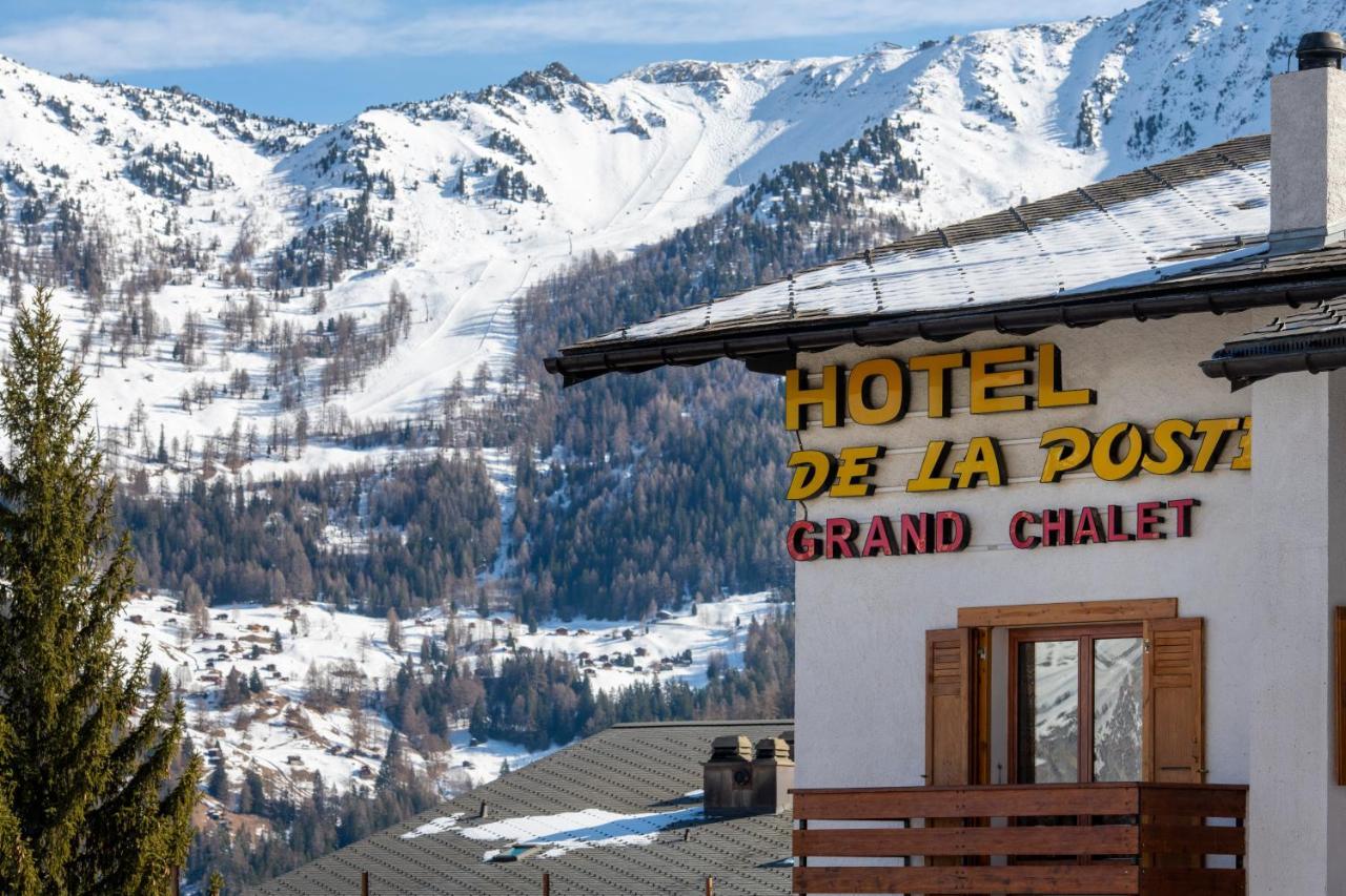 Hotel De La Poste La Tzoumaz Exterior foto